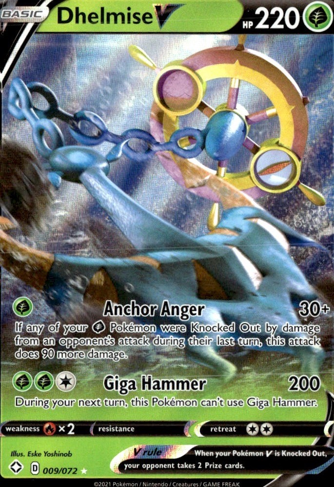 Dhelmise V Ultra Rare Shining Fates 009/072 NM Eske Yoshinob