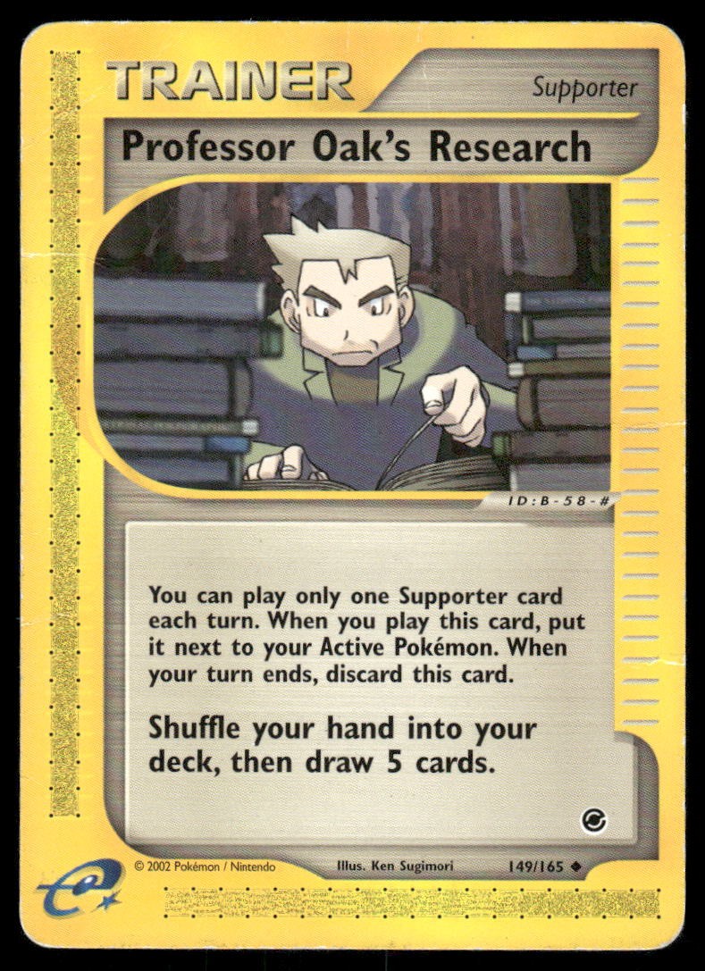2002 Pokemon Professor Oak’s Research Uncommon Expedition Base Set 149/165 DMG