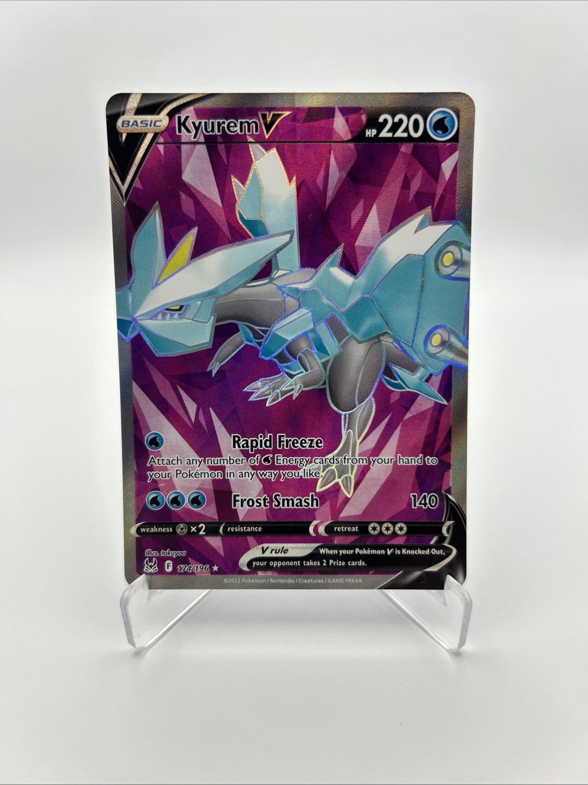 Pokémon TCG – Kyurem V 174/196 (Full Art) – SWSH11: Lost Origin – English