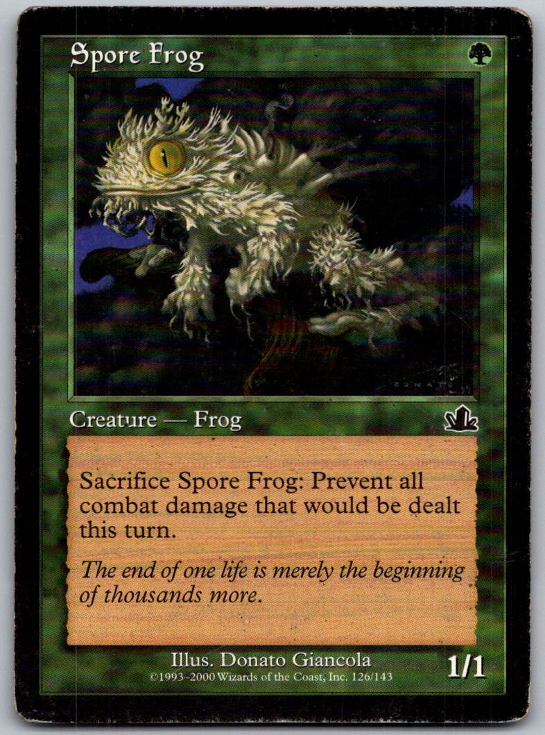 Spore Frog 126 Common Prophecy Magic: The Gathering Lightly Played