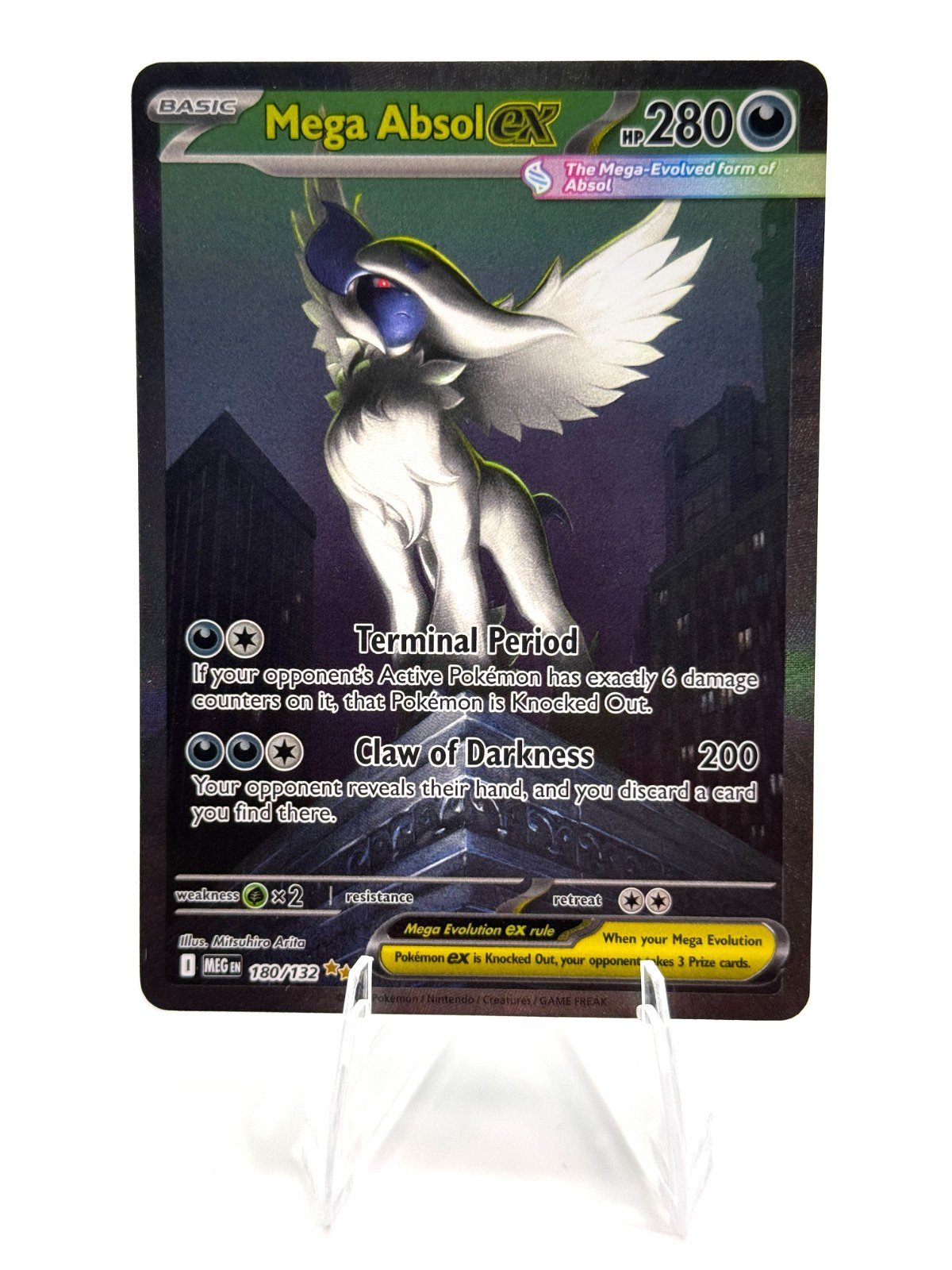 Pokemon Mega Absol ex Special Illustration Rare Mega Evolution 180/132