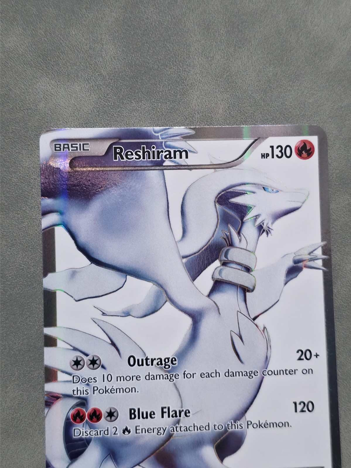 Pokemon Reshiram 113/114 Black & White Full Art Holo Ultra Rare NEAR MINT CLEAN
