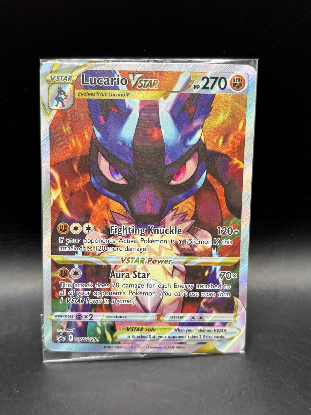 Pokemon TCG Lucario VSTAR SWSH291 Sealed Black Star Promo Crown Zenith NM