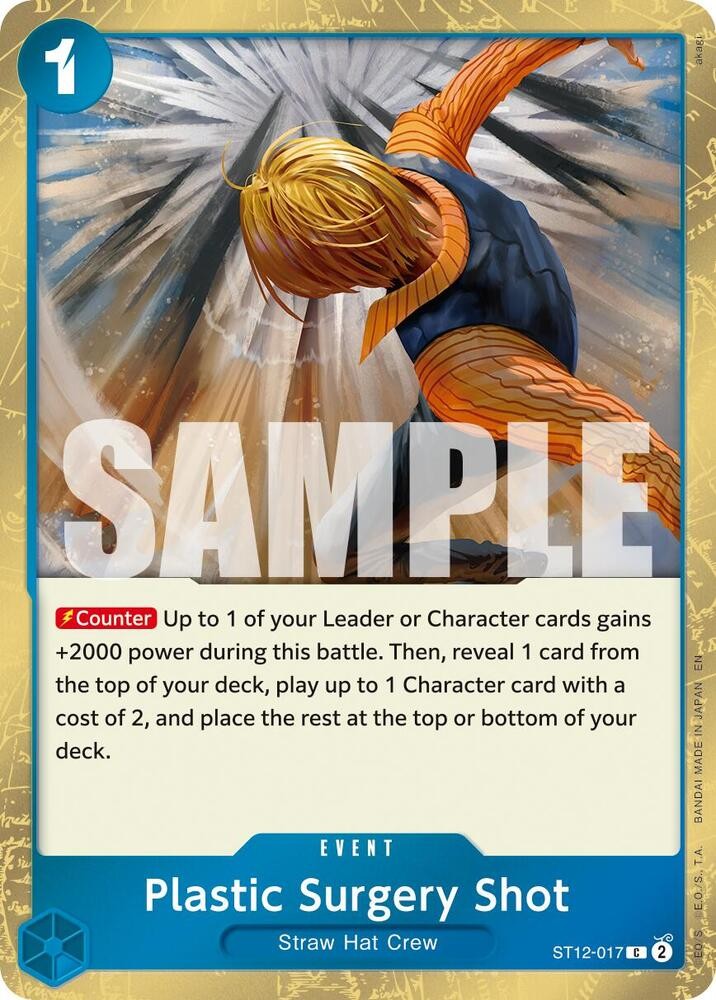 Plastic Surgery Shot (Pirate Foil) ST12-017 Premium Booster The Best Vol.2 OP NM