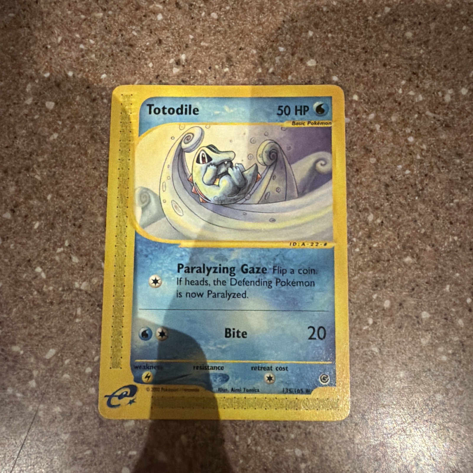 Pokemon TOTODILE 135/165 | NM Near Mint | Expedition | 2002