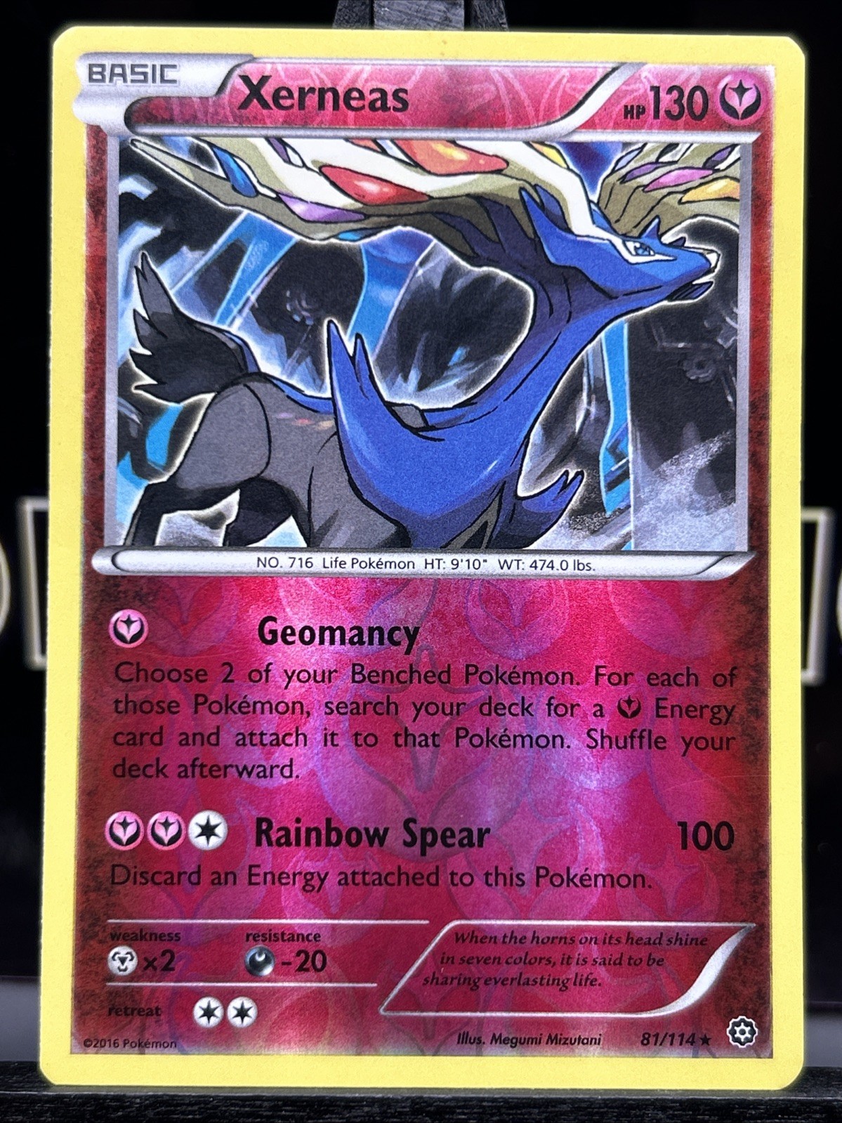 XERNEAS 81/114 XY STEAM SIEGE POKEMON (REVERSE HOLO, LP)
