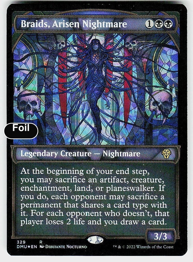 Braids, Arisen Nightmare (Textured Foil) Dominaria United 329 NM