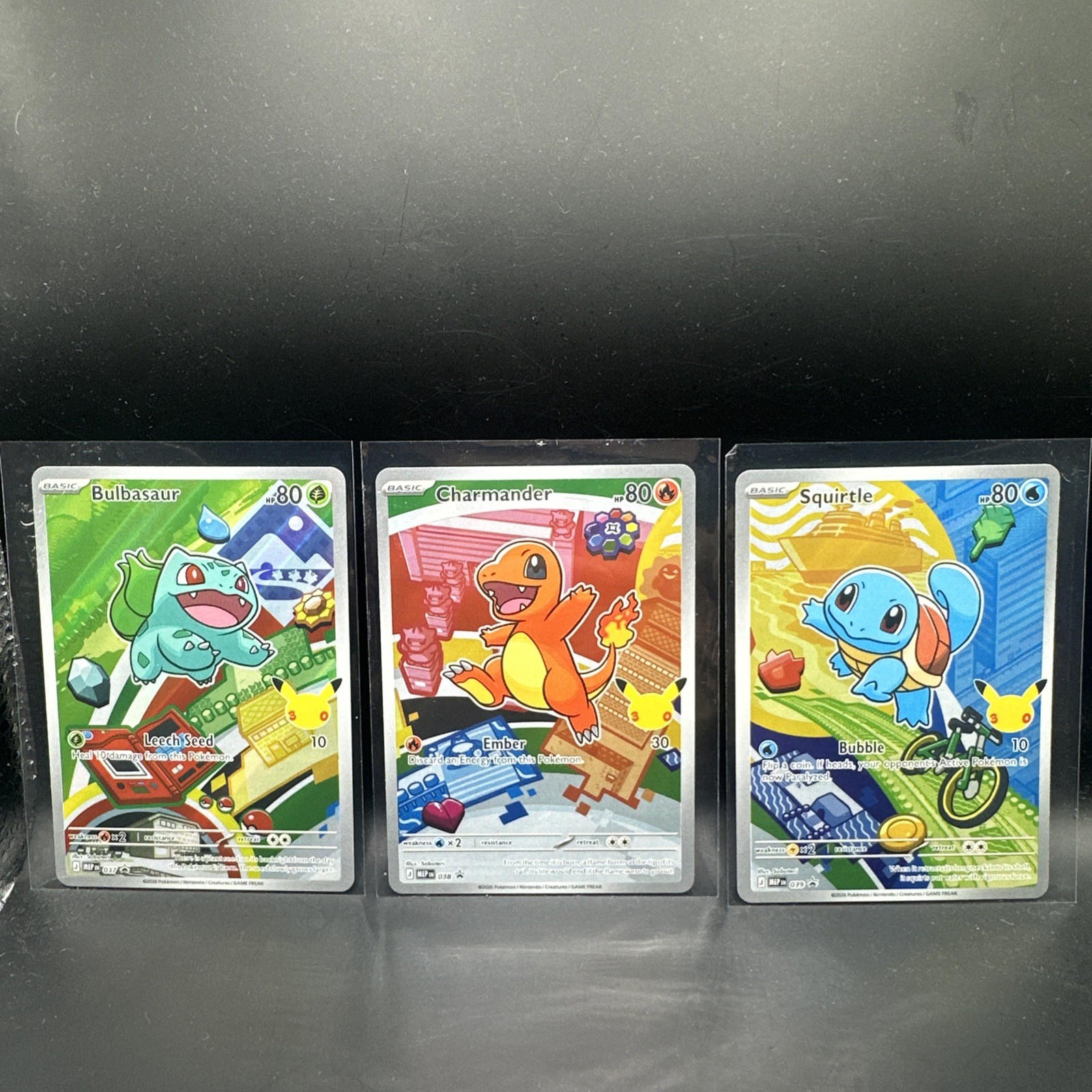 Pokémon First Partner Series 1 Kanto Bulbasaur Charmander Squirtle Gen 1 Set