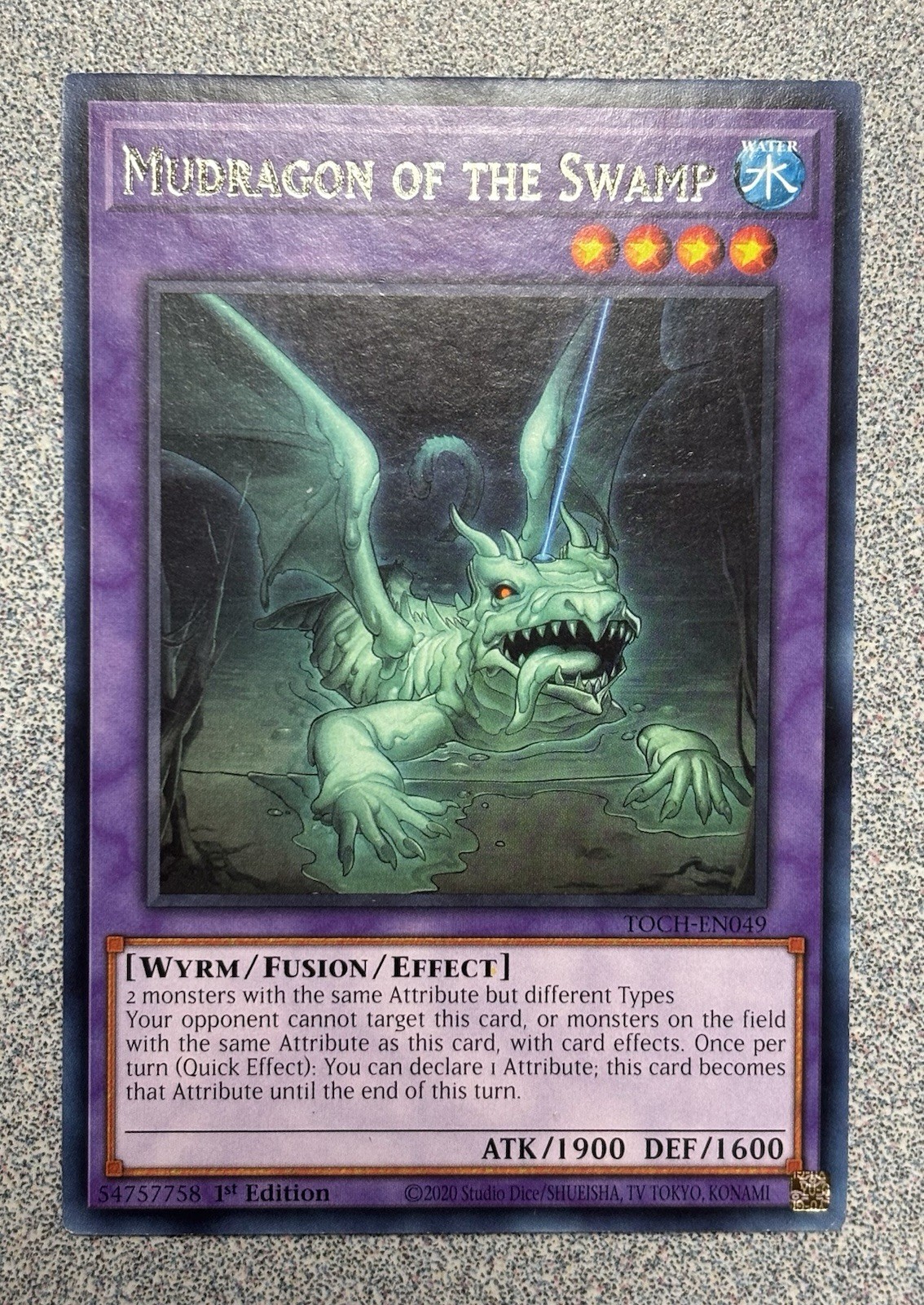 Mudragon of the Swamp TOCH-EN049 Toon Chaos Rare 1st Edition NM