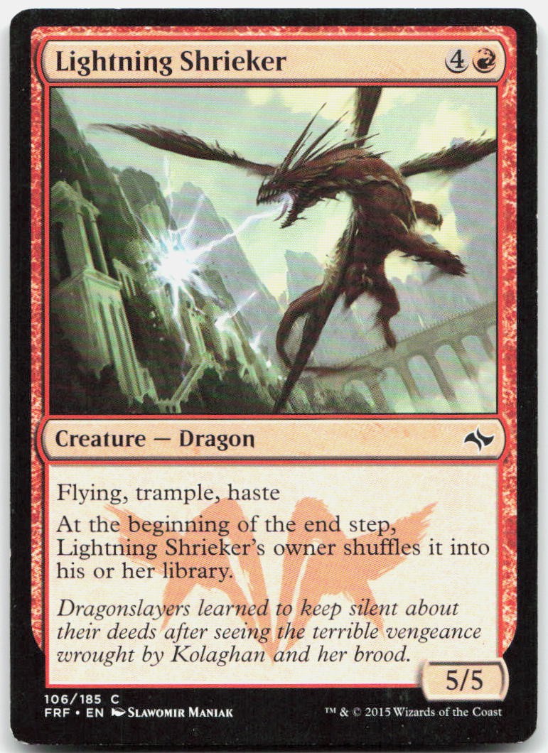 Lightning Shrieker C Fate Reforged FRF 106 NM Slawomir Maniak