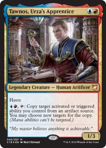 x1 Tawnos, Urza’s Apprentice – Foil M MTG Commander 2018 M/NM, English