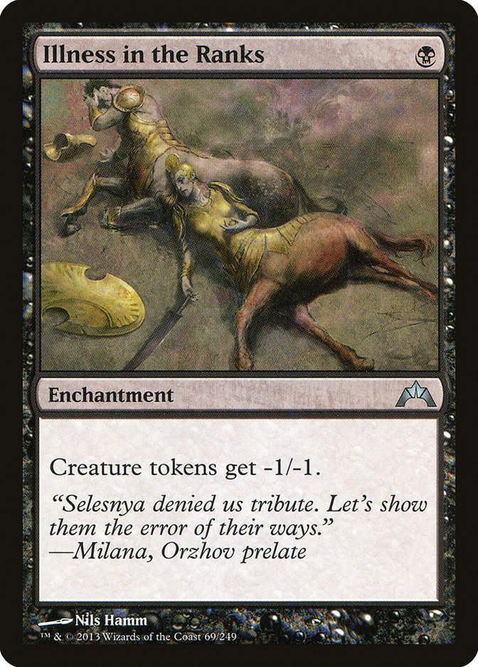 Illness in the Ranks [Gatecrash] Magic MTG