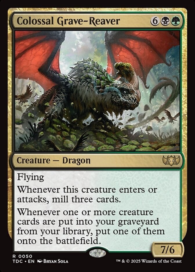 Colossal Grave-Reaver 50 – NM – Tarkir: Dragonstorm Commander – MTG