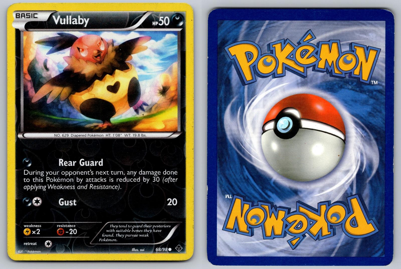 VULLABY 68/98 COMMON EMERGING POWERS POKEMON REVERSE HOLO LP