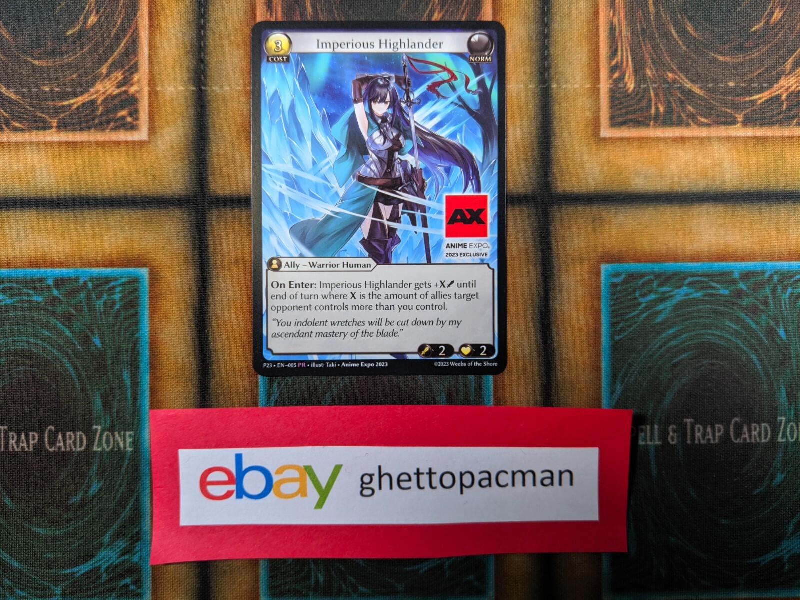 Grand Archive Imperious Highlander Anime Expo 2023 23 Exclusive Promo P23 EN 005