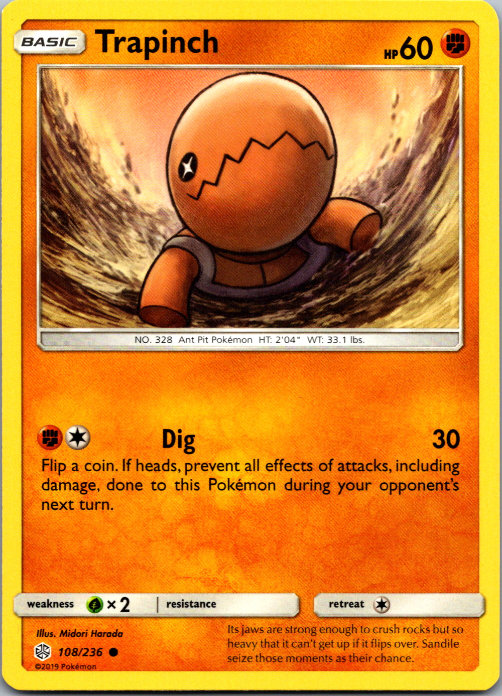 Trapinch #108/236 SM – Cosmic Eclipse Midori Harada NM