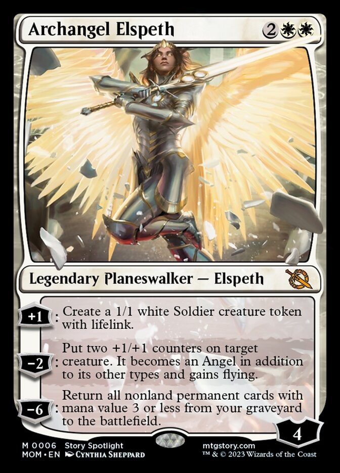 MTG Magic the Gathering Archangel Elspeth (6/558) March of the Machine LP