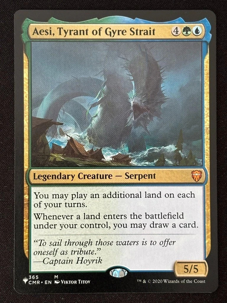 1x MTG Aesi, Tyrant of Gyre Strait – The List Reprints (LIST) (CMR) #365 – Magic