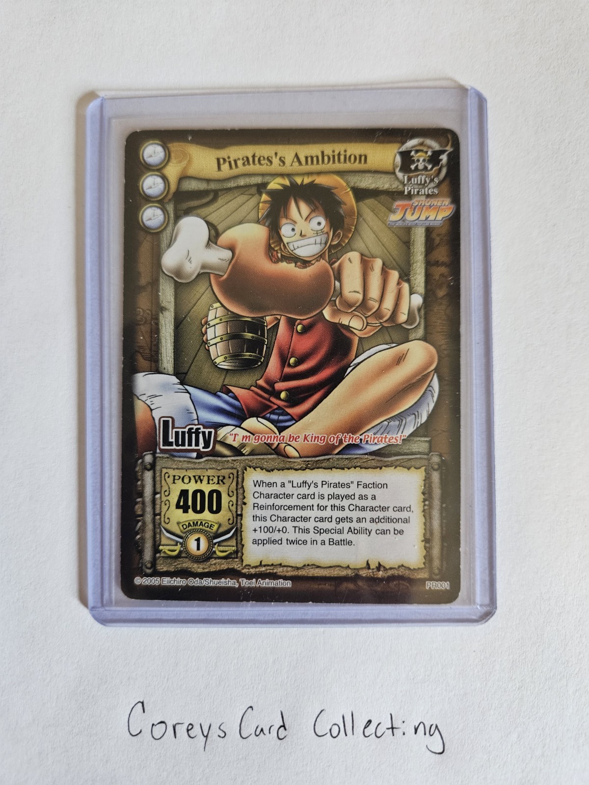 One Piece CCG The Quest Begins Pirate’s Ambition Luffy PR001 Shonen Jump Promo