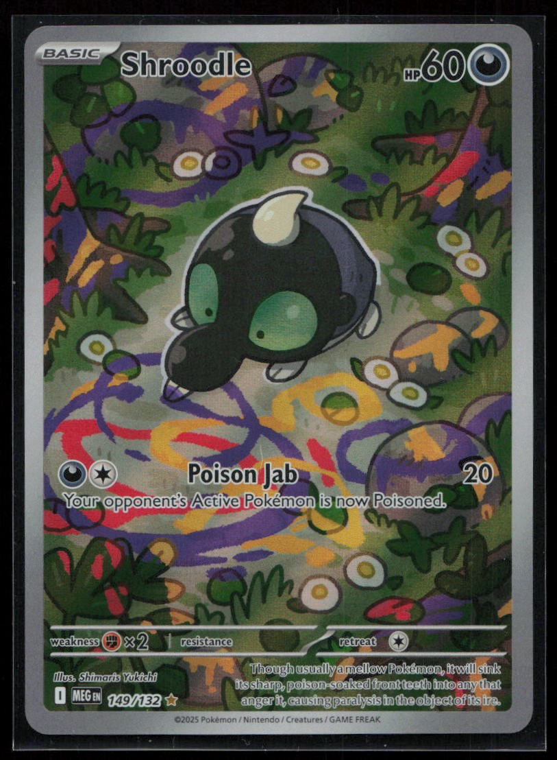 Shroodle Holo Illustration Rare ME01: Mega Evolution 149/132 NM (2B)