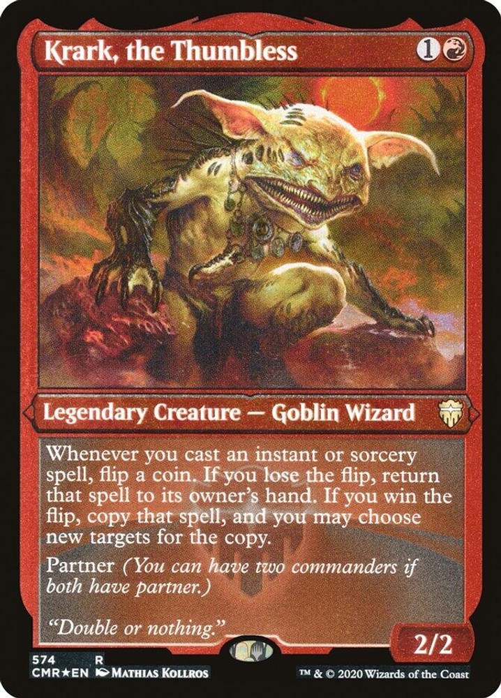 Krark, the Thumbless (Foil Etched) – Foil NM MTG Commander Legends