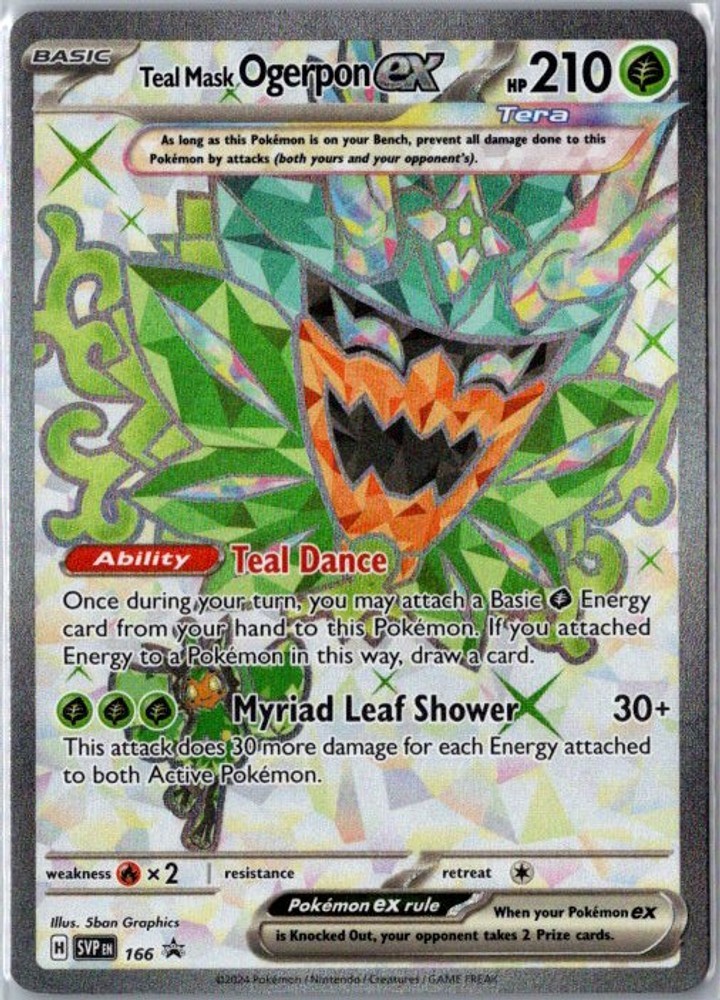 Teal Mask Ogerpon ex [SVP – 166] Near Mint