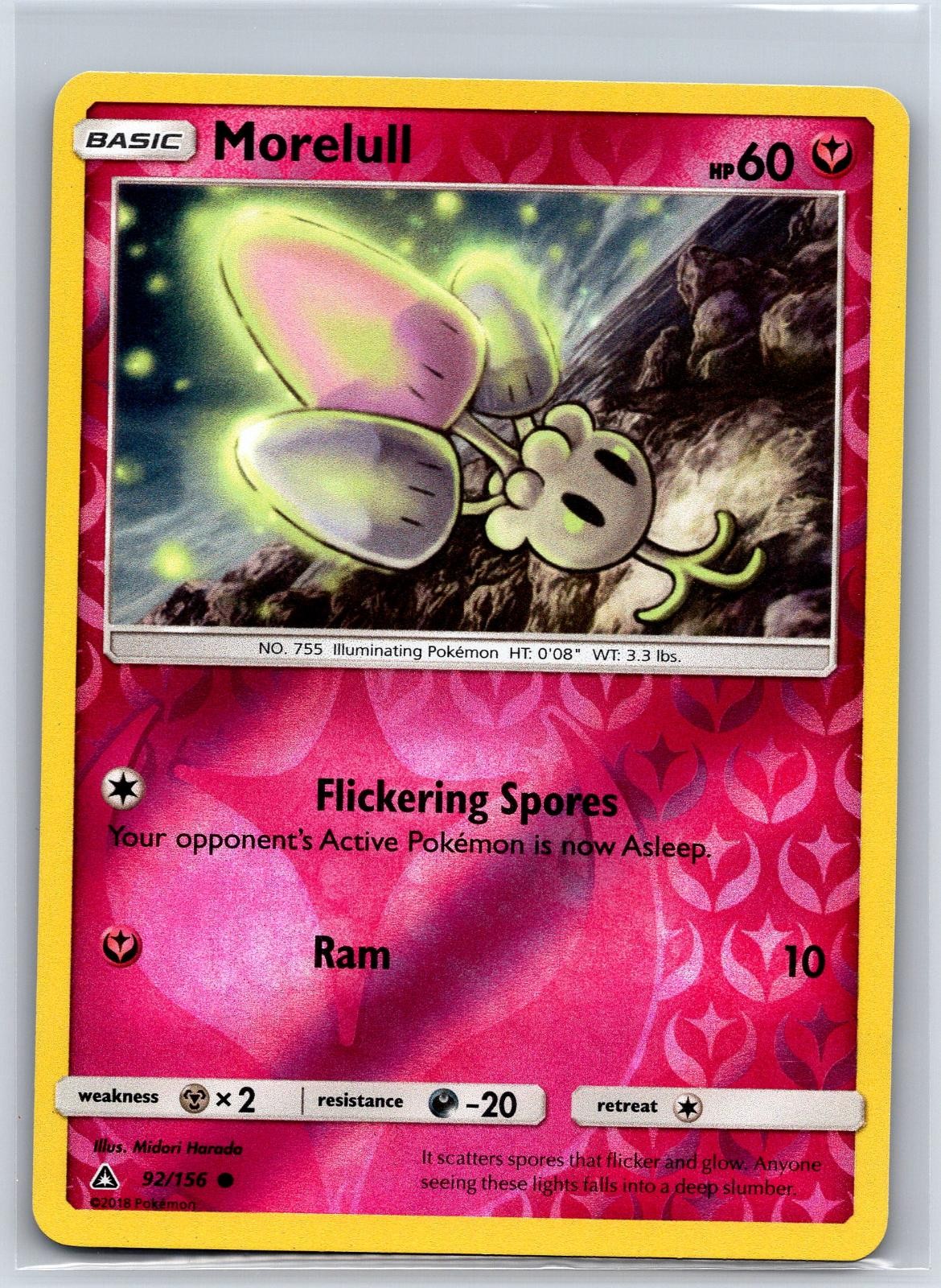 Morelull 92/156 Common Ultra Prism Pokemon Reverse Holo NM/M 624-37