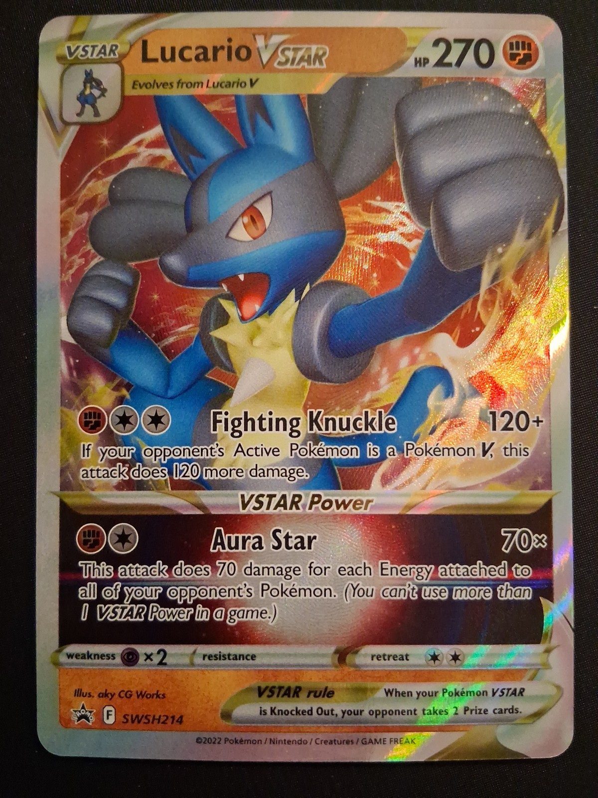 Lucario VSTAR SWSH214 SWSH: Sword & Shield Promo Cards Holo