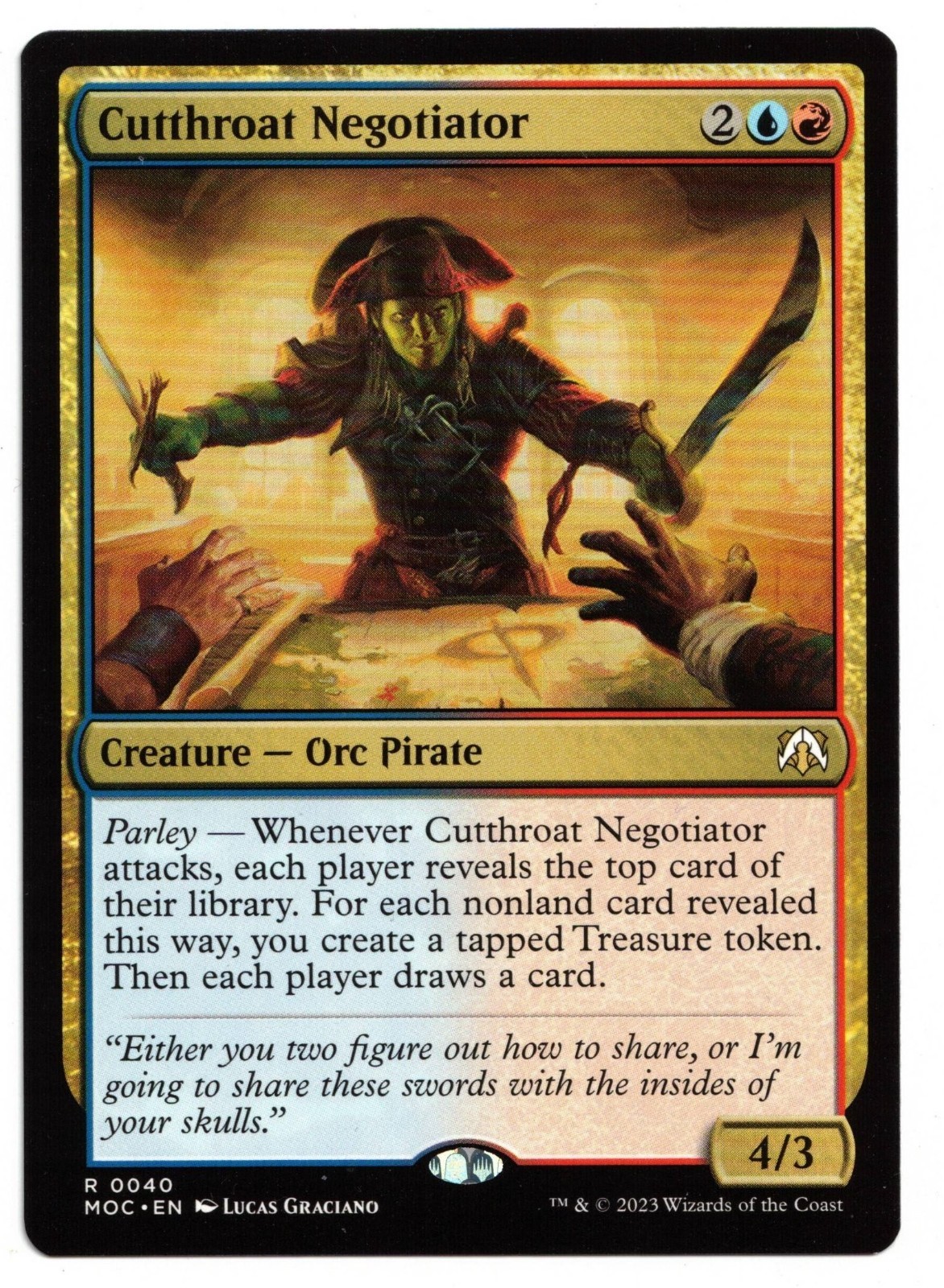 Magic the Gathering MTG Card: Cutthroat Negotiator #0040 MOC Rare! NM