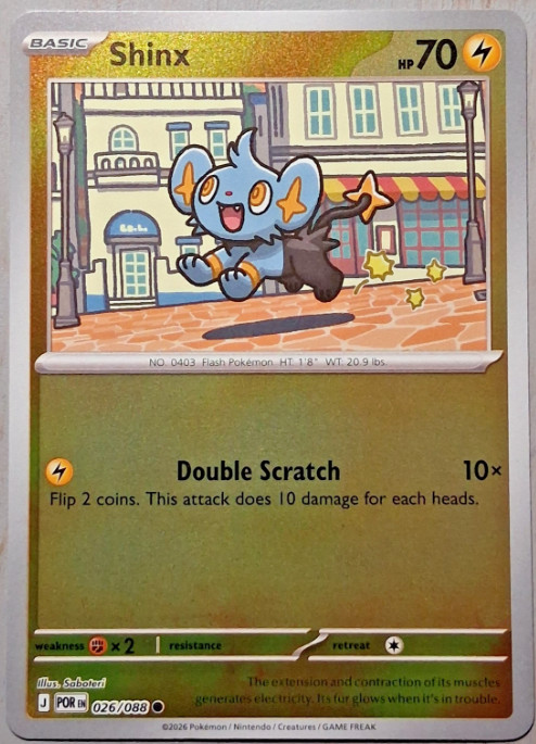 Shinx 026/088 – Perfect Order – Reverse Holo – NM/M