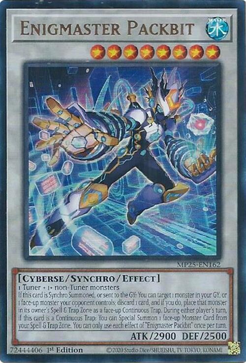 YUGIOH: 1x Enigmaster Packbit MP25-EN162 Ultra Rare 2025 Mega-Pack