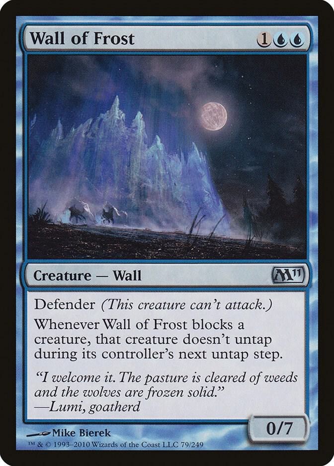 Wall of Frost 79 Magic 2011 (M11) Magic: The Gathering Lightly Played