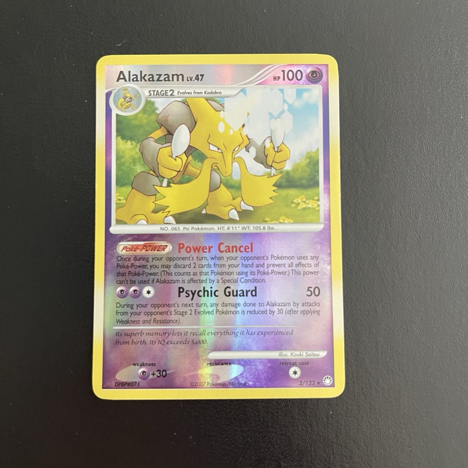 Alakazam 2/123 Mysterious Treasures Reverse Holo