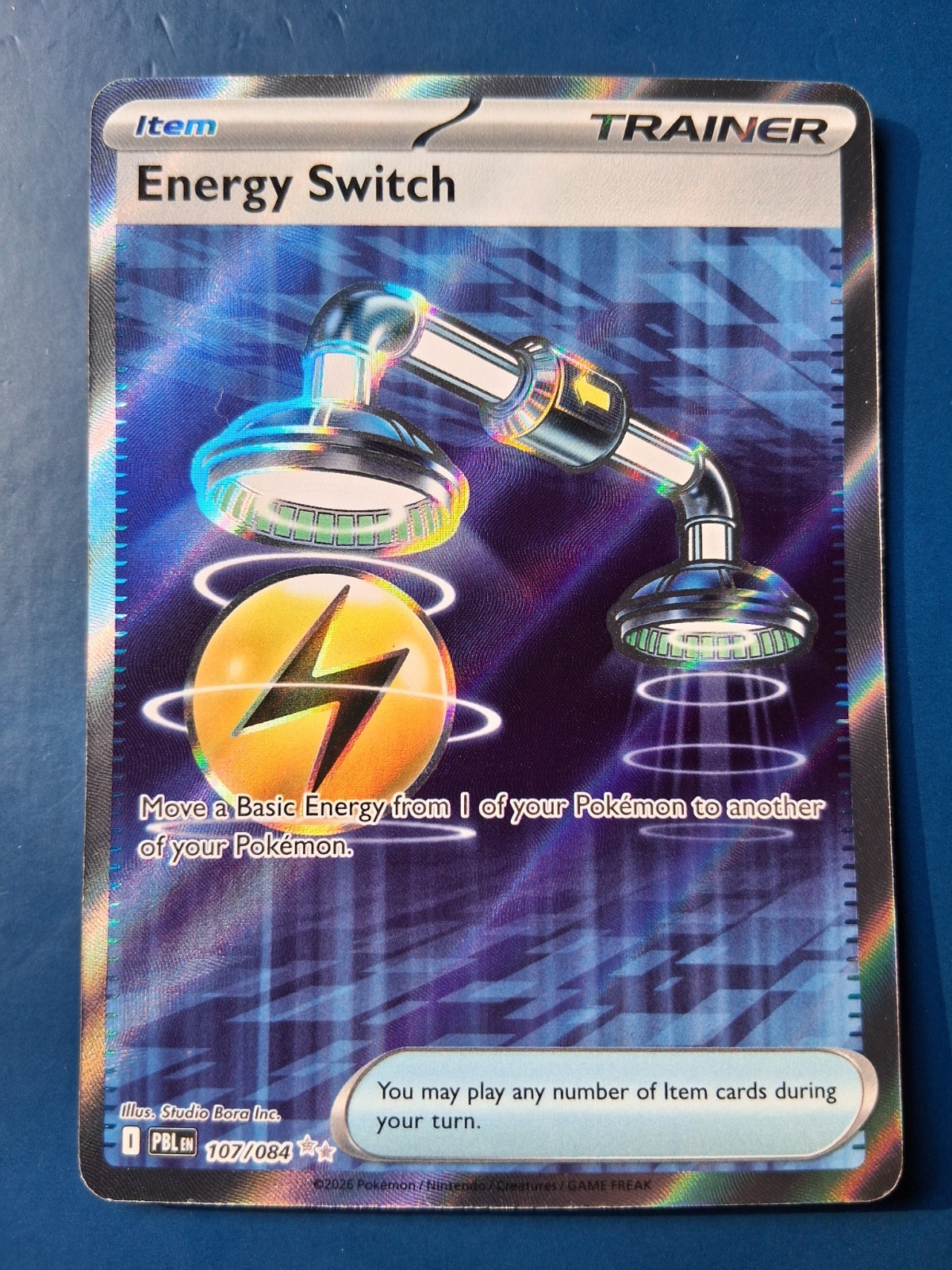 Pokemon TCG Energy Switch 107/084 Ultra Rare Pitch Black Holo