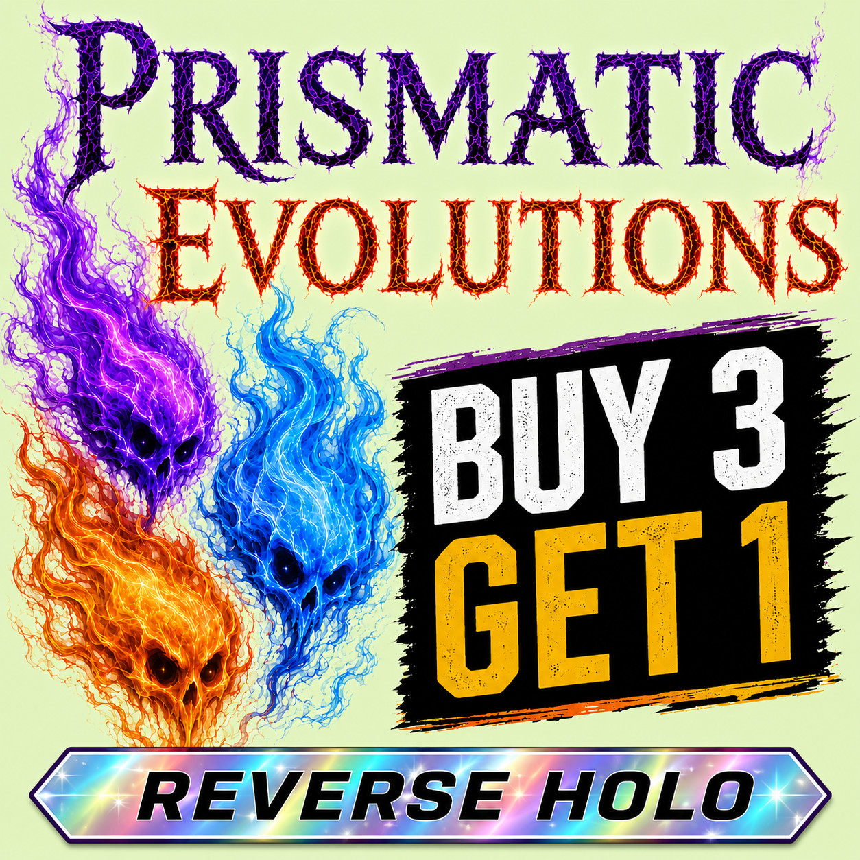 Pokemon – Prismatic Evolutions Rev Holo – Choose Your Own – Buy 3 Get 1 Free!