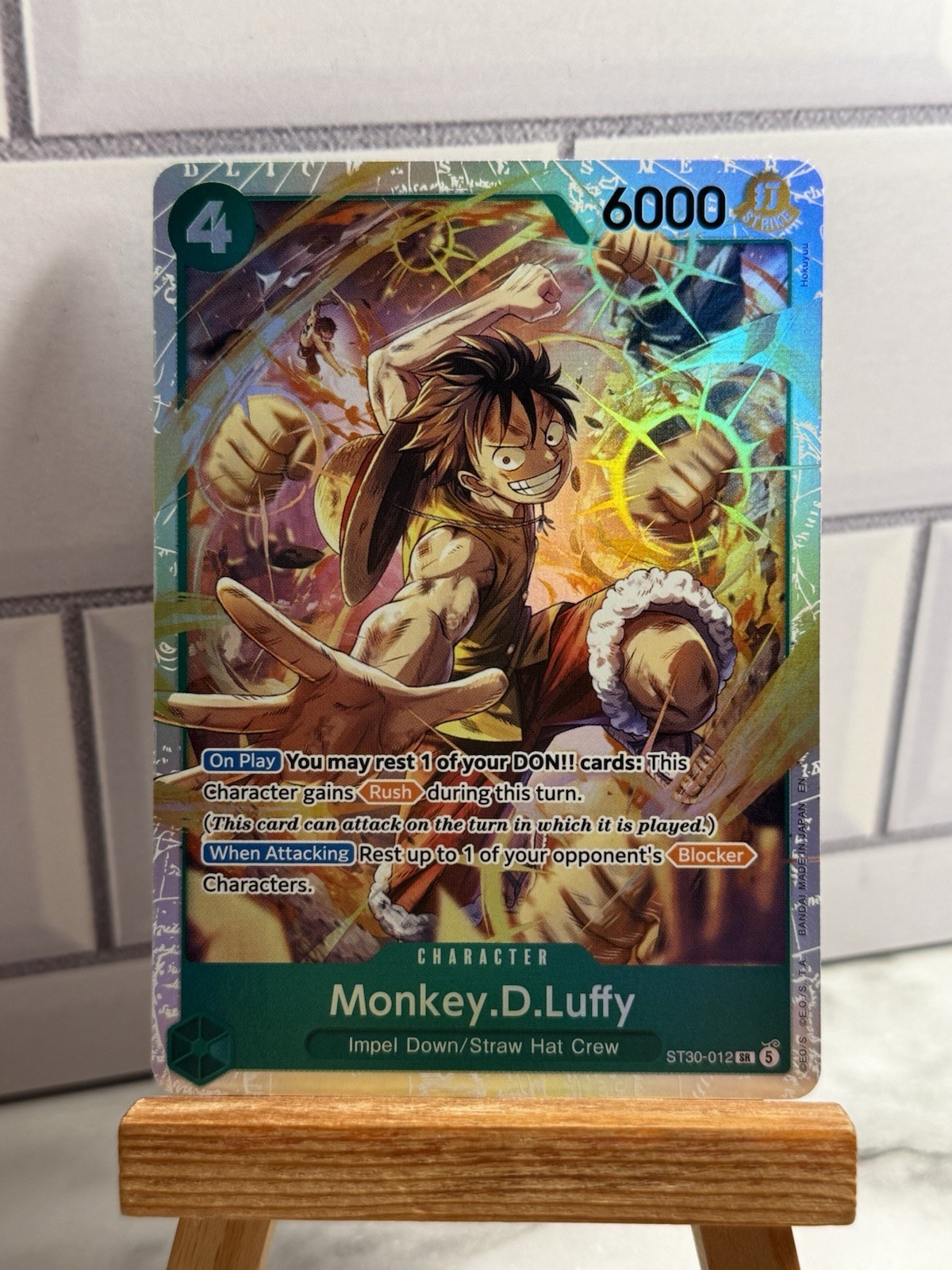 Monkey D. Luffy ST30-012 SR Foil EN One Piece Card Game ST30