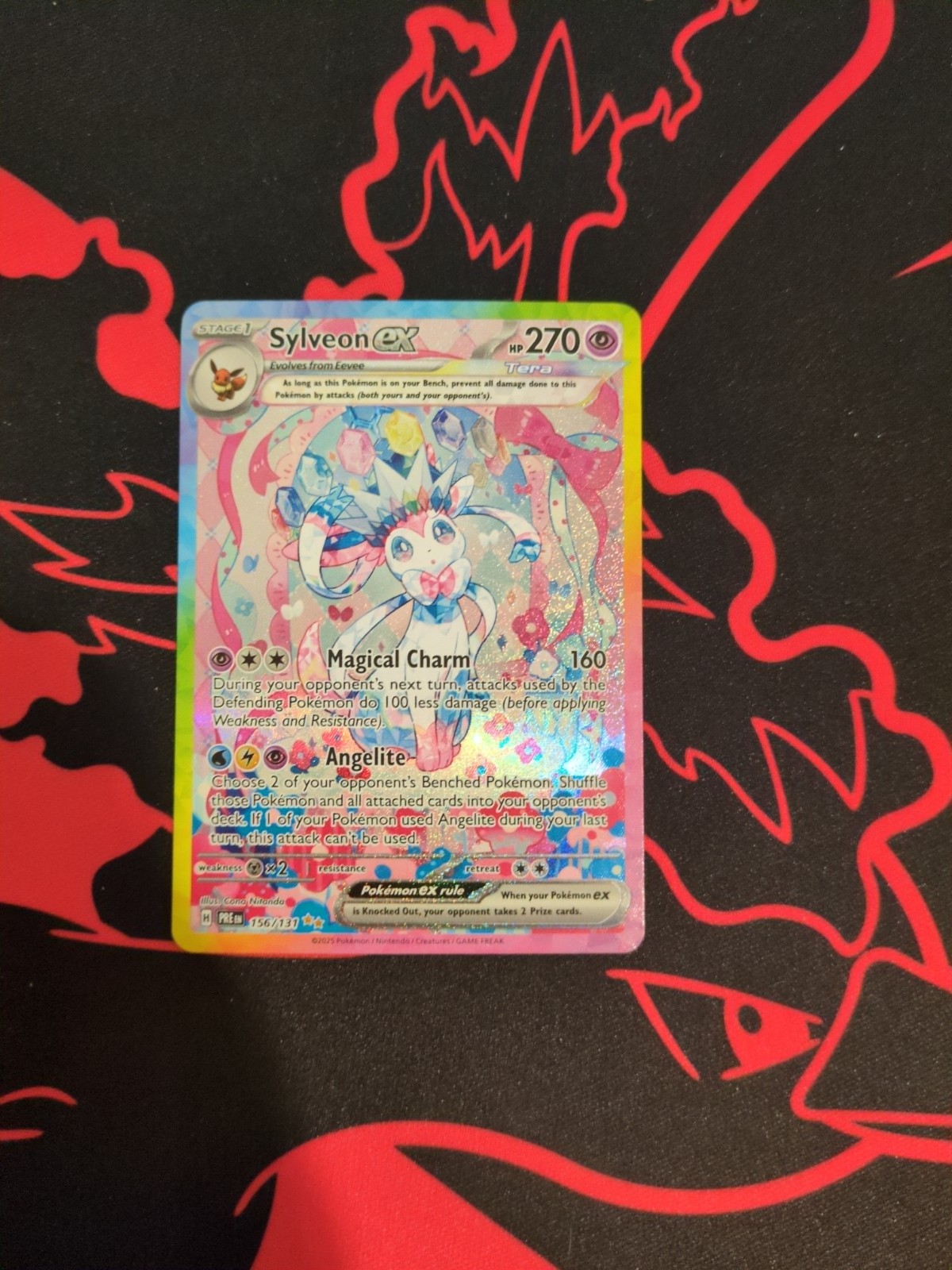 Pokemon TCG Prismatic Evolutions 156/131 Sylveon ex Special Illustration Rare