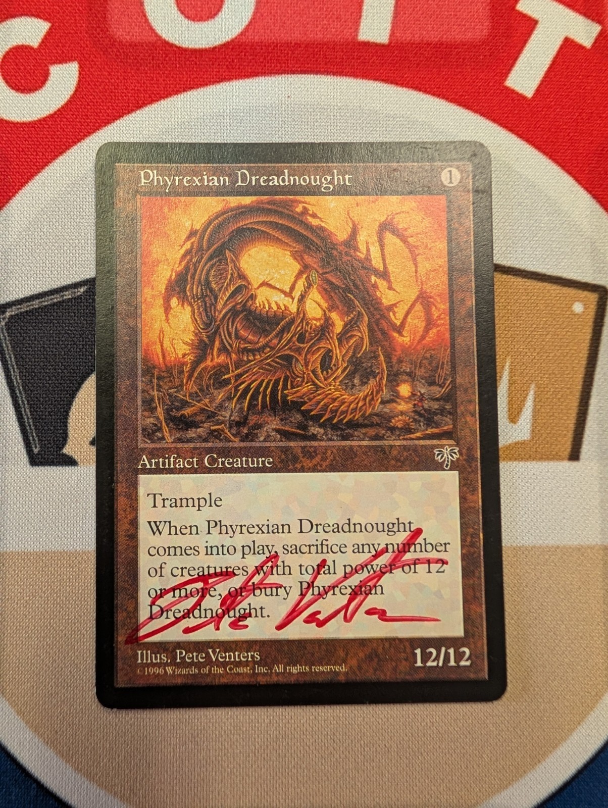 Phyrexian Dreadnought LP Signed By Pete Venters