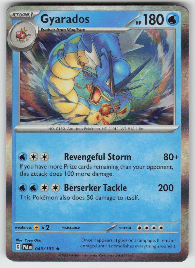 Holo Gyarados 043/193 Rare SV02: Paldea Evolved