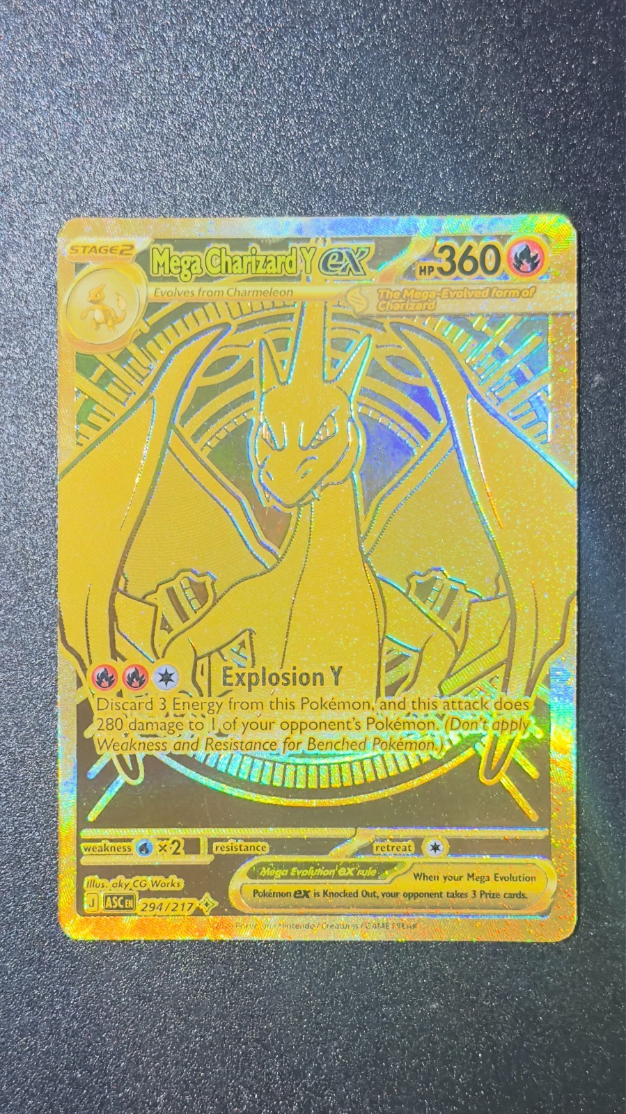 Mega Charizard Y ex 294/217 Me: Ascended Heroes Holo