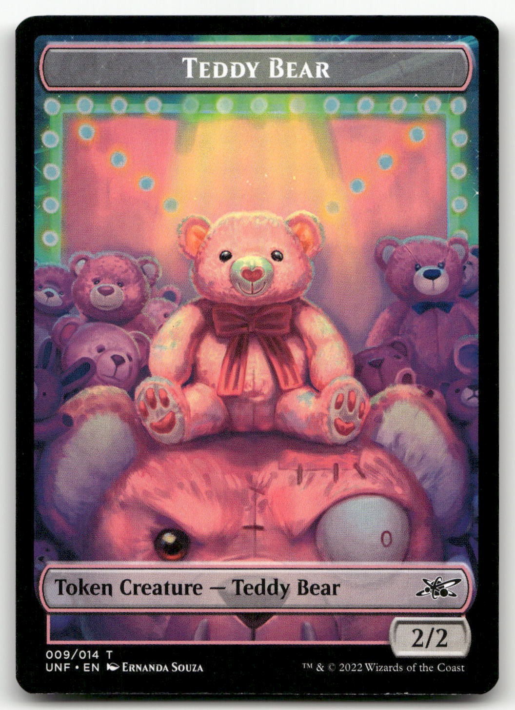 Teddy Bear Token #9 (NM) Unfinity UNF Magic MTG