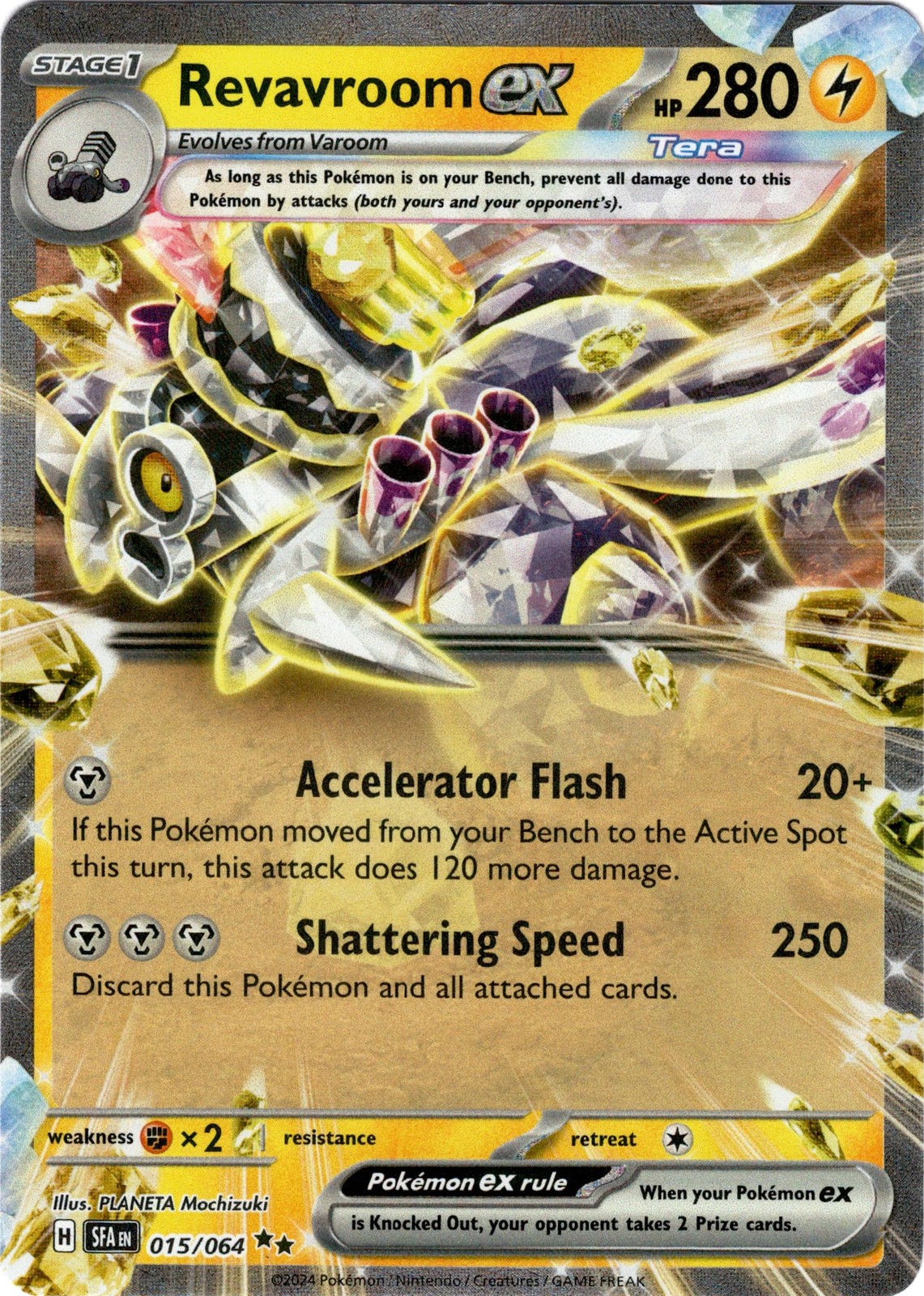 Revavroom ex – 015/064 – Shrouded Fable – Holo