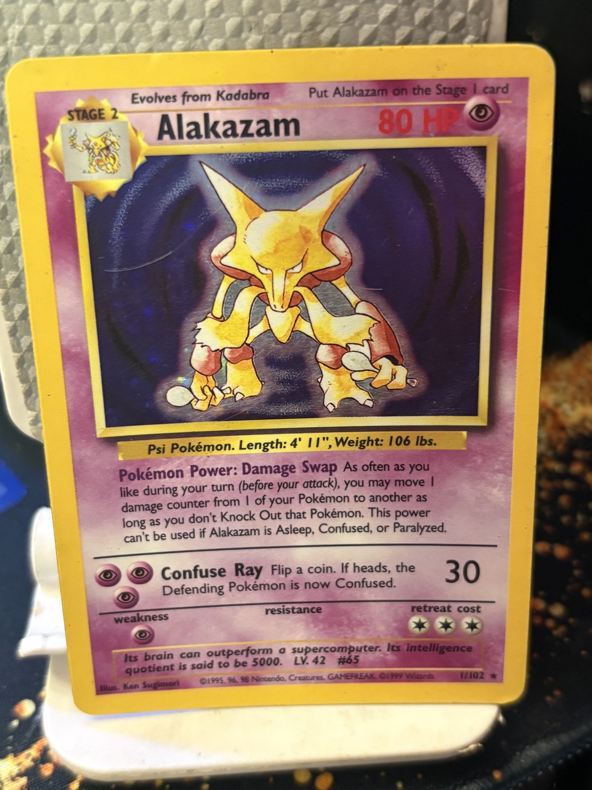 Alakazam 001/102 Base Set Holo