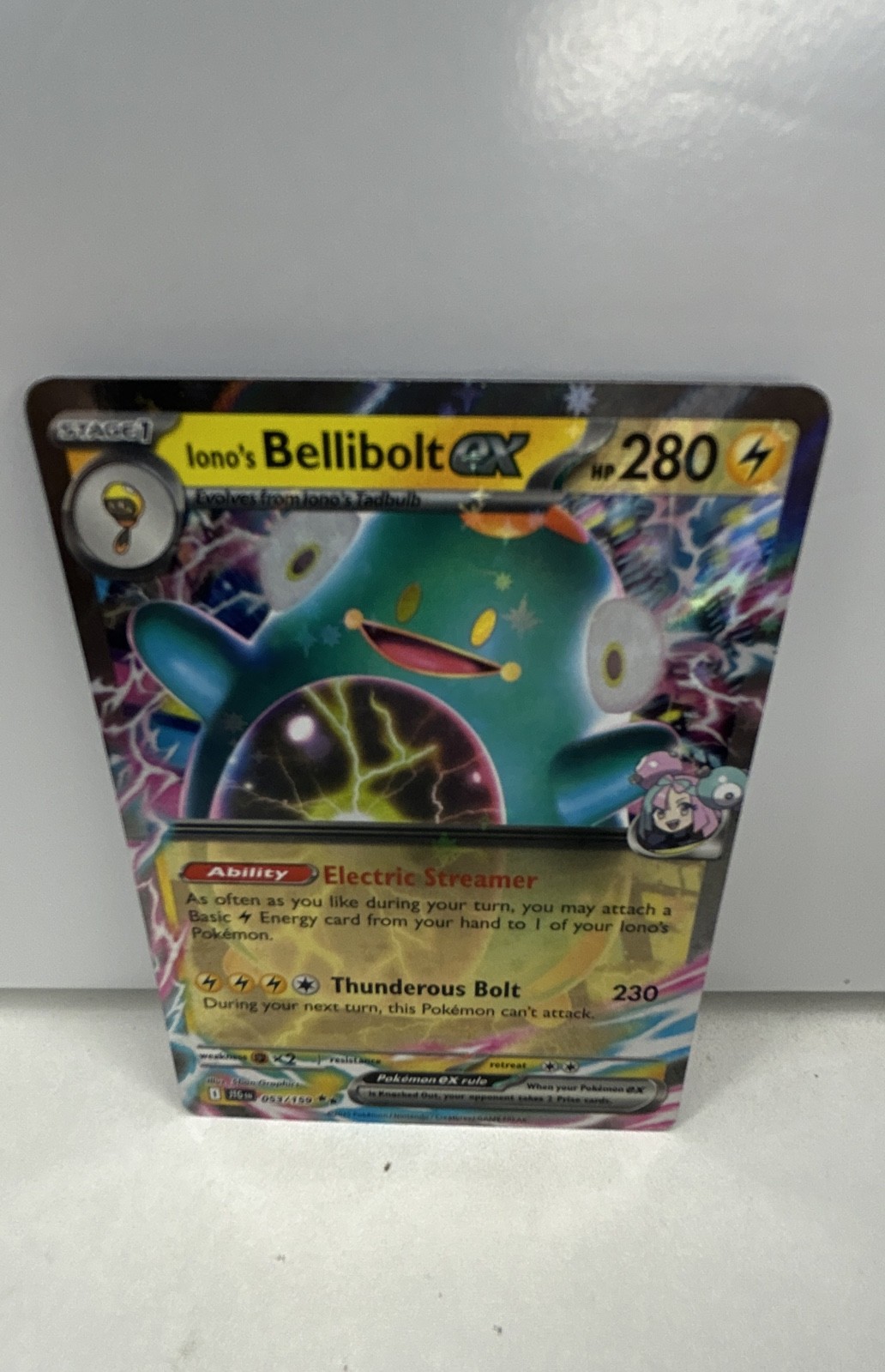 Iono’s Bellibolt ex 053/159 Sv09: Journey Together Holo