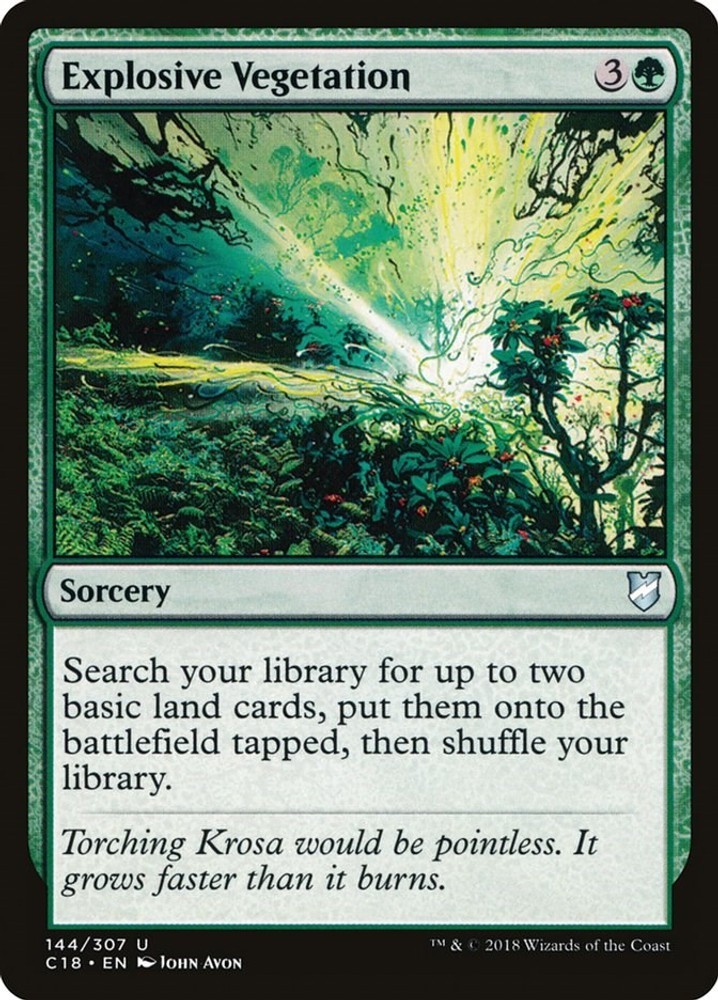 Explosive Vegetation – 144 – NM – Commander 2018