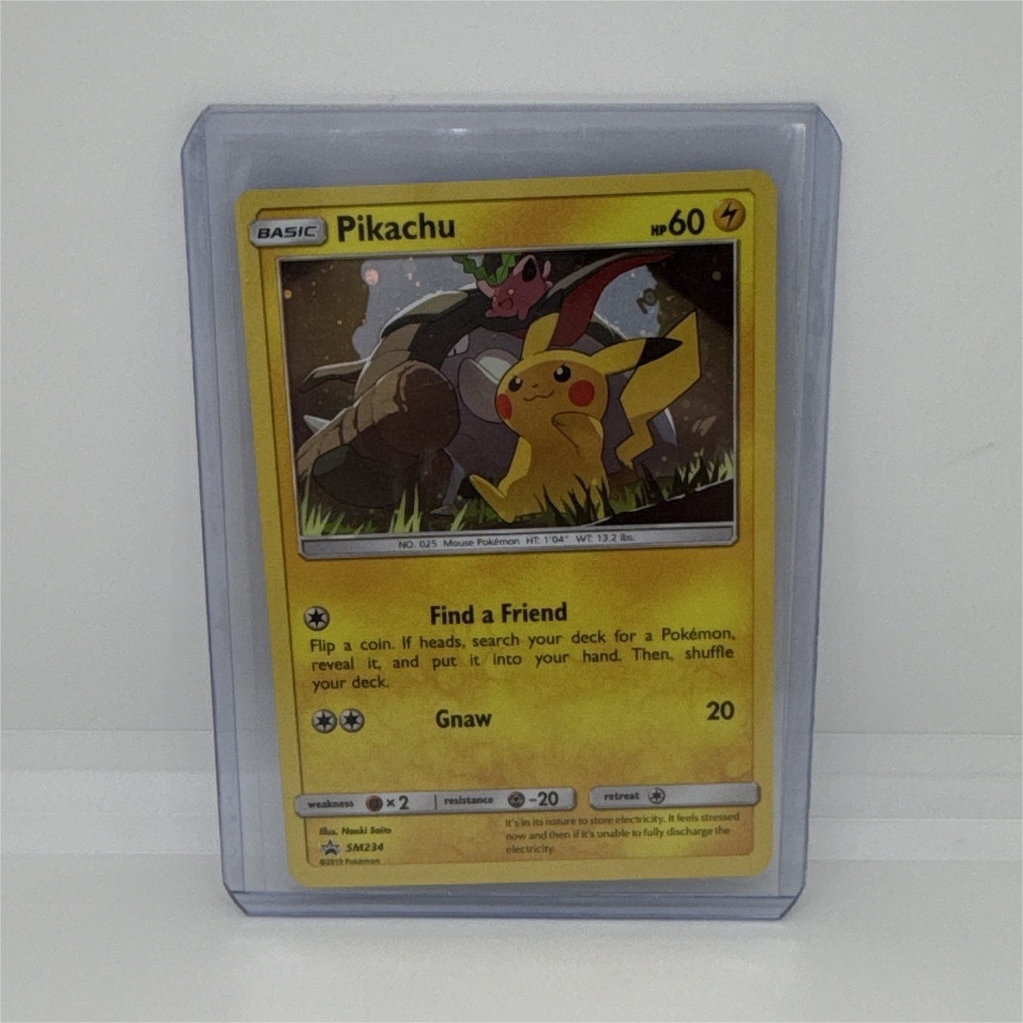 Pokemon TCG Pikachu SM234 Black Star Promo Holo English Basic 2019