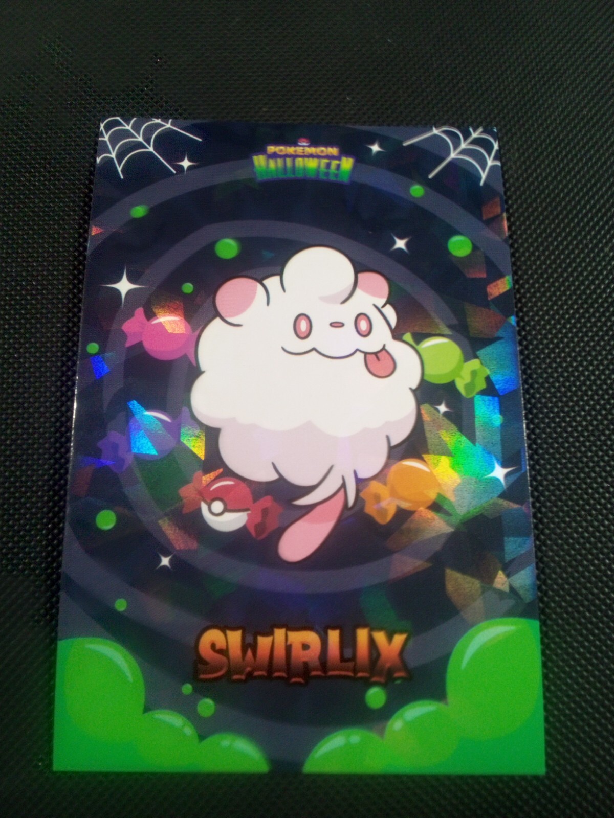 Pokemon 2024 Card Database Halloween Set Swirlix Cracked Ice Holo Peru US Seller