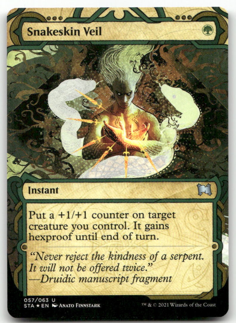 Snakeskin Veil #57 (Foil) (LP) Strixhaven STA Magic MTG