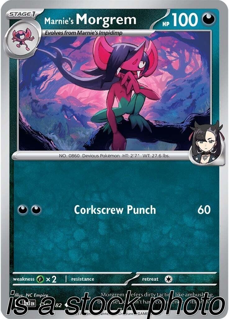 Marnie’s Morgrem 135/182 Destined Rivals Reverse Holofoil Pokemon (LP-NM)