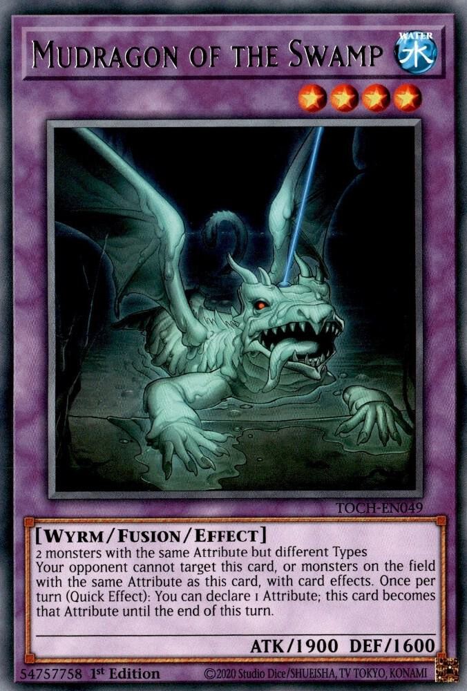 Yugioh Mudragon of the Swamp Unlimited Rare TOCH-EN049 NM